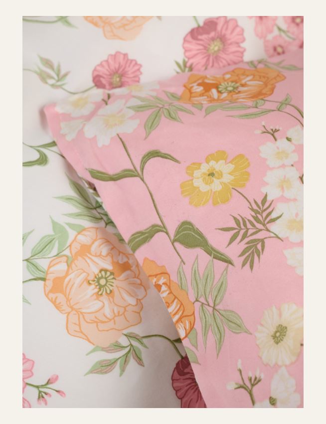 Satin-Bettwäsche Multi/Pink - 2