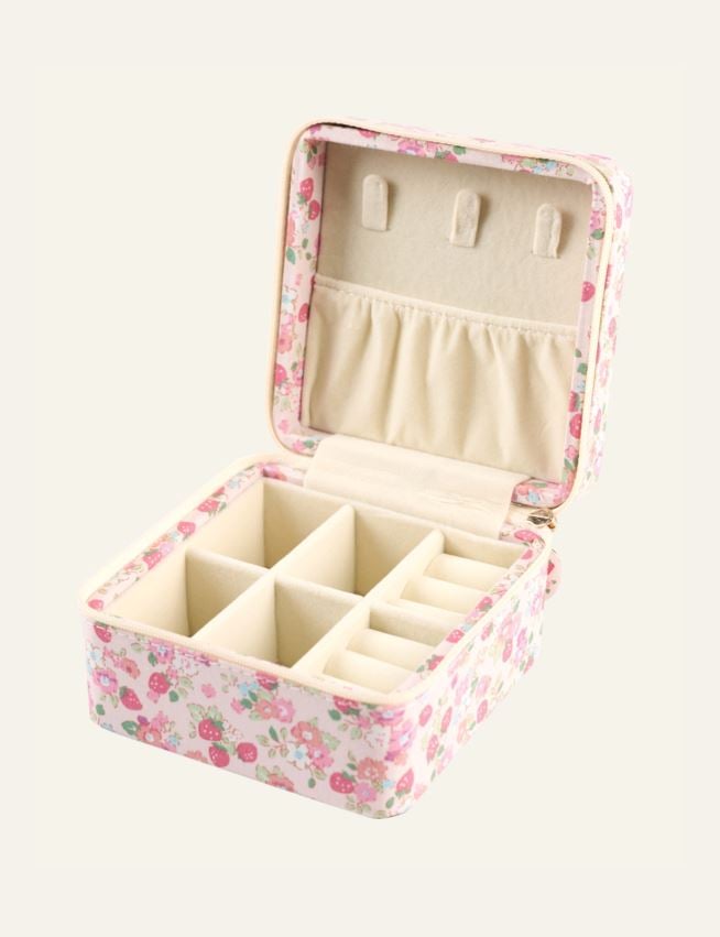 Schmuckkästchen mit Reißverschluss Rosa - 3
